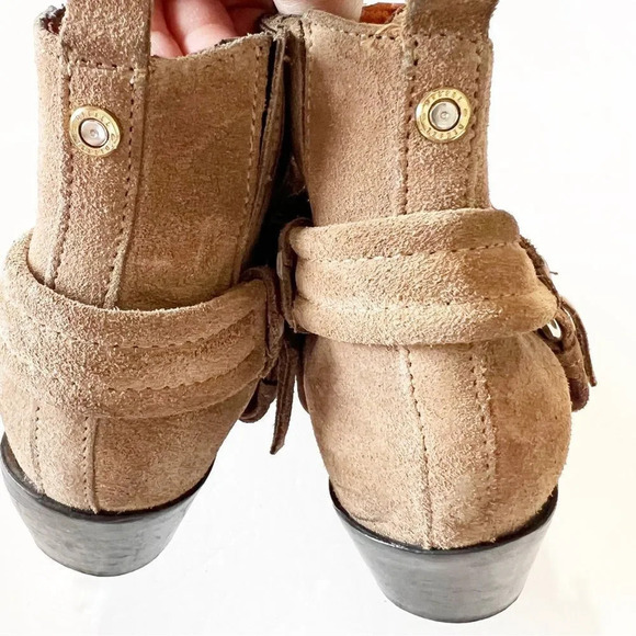 Diesel Harless Taupe Suede Western Ankle Boot Women’s Size 37 EU Coastal Cowgirl - Picture 7 of 14